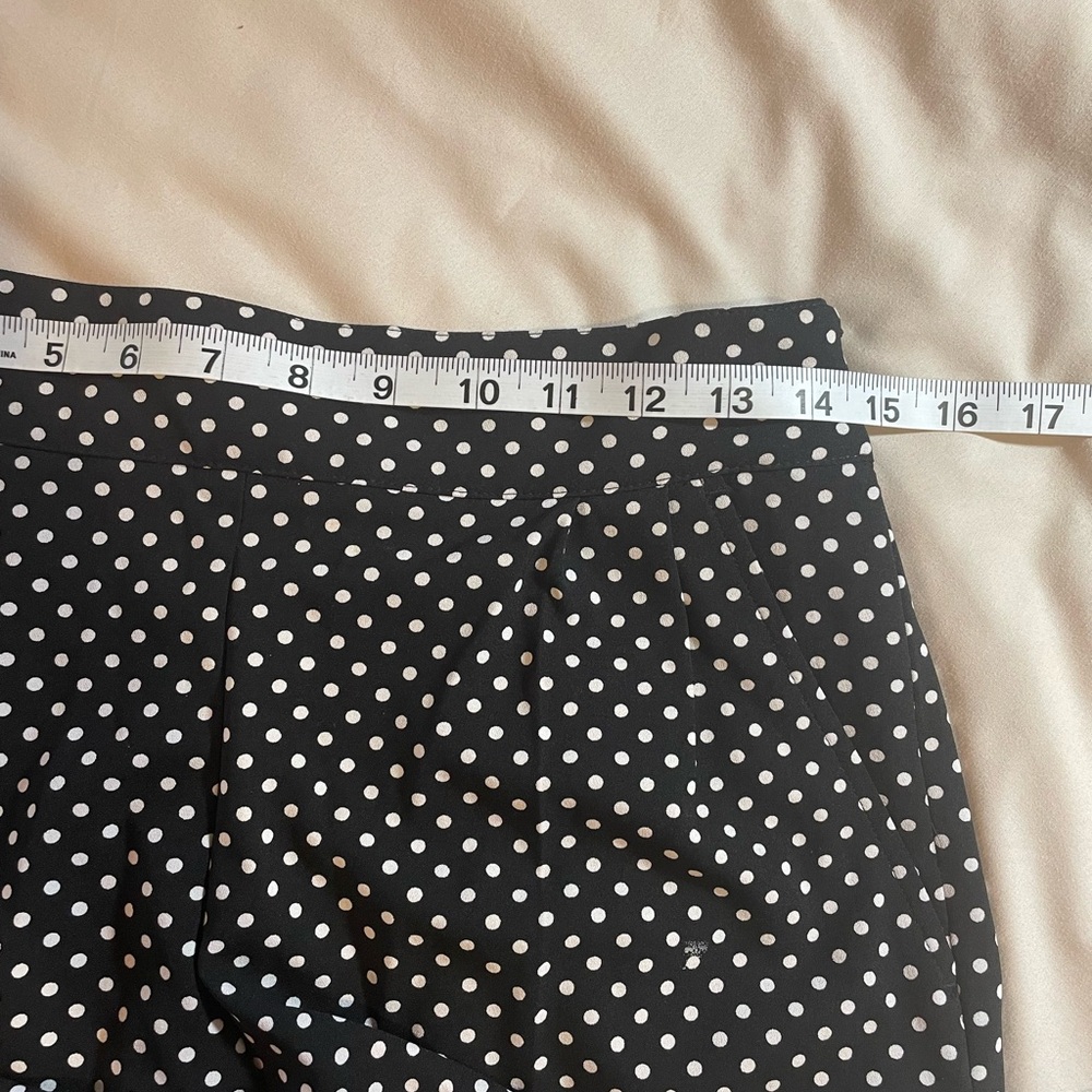 7th Avenue New York &‎ Company Polka Dot Short Set in Black and Cream, Size 6 - Picture 5 of 13